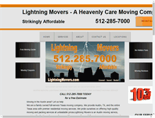 Tablet Screenshot of lightningmovers.com